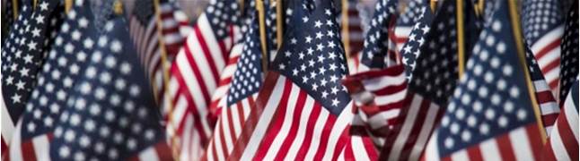 Photo of American flags